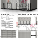 Mobile File Mekanik Alba MF AUM 3-04 ( 150 Compartments )