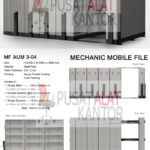 Mobile File Mekanik Alba MF AUM 3-04 B ( 150 Compartments )