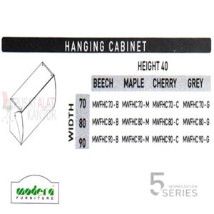 Modera 5 WorkStation Hanging Cabinet
