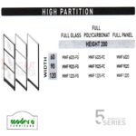 Modera 5 WorkStation High Partition Spesifikasi