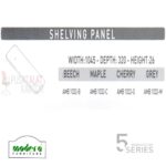 Modera 5 WorkStation Shelving Panel