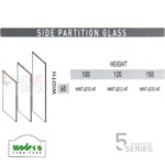 Modera 5 WorkStation Side Partition Glass
