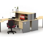 Meja Kantor Highpoint Kozy Mercury Series Workstation 3