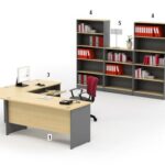 Meja Kantor Highpoint Kozy Mercury Series Workstation 4