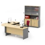 Meja Kantor Highpoint Kozy Mercury Series Workstation 5